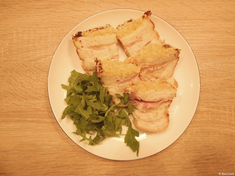 Croque Cake jambon et mozzarella