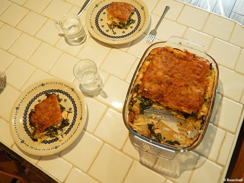 lasagnes saumon et épinards