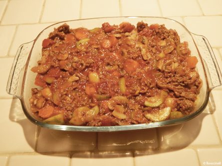 gratin of bolognaise gnocchis