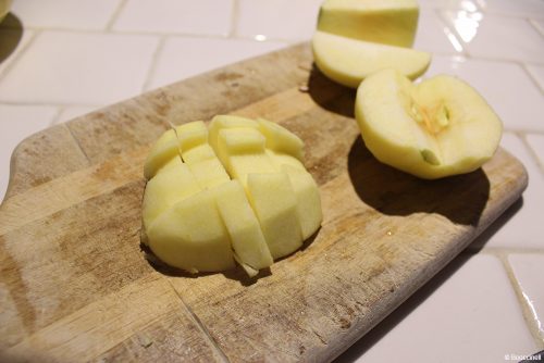 Caramelized apple cake